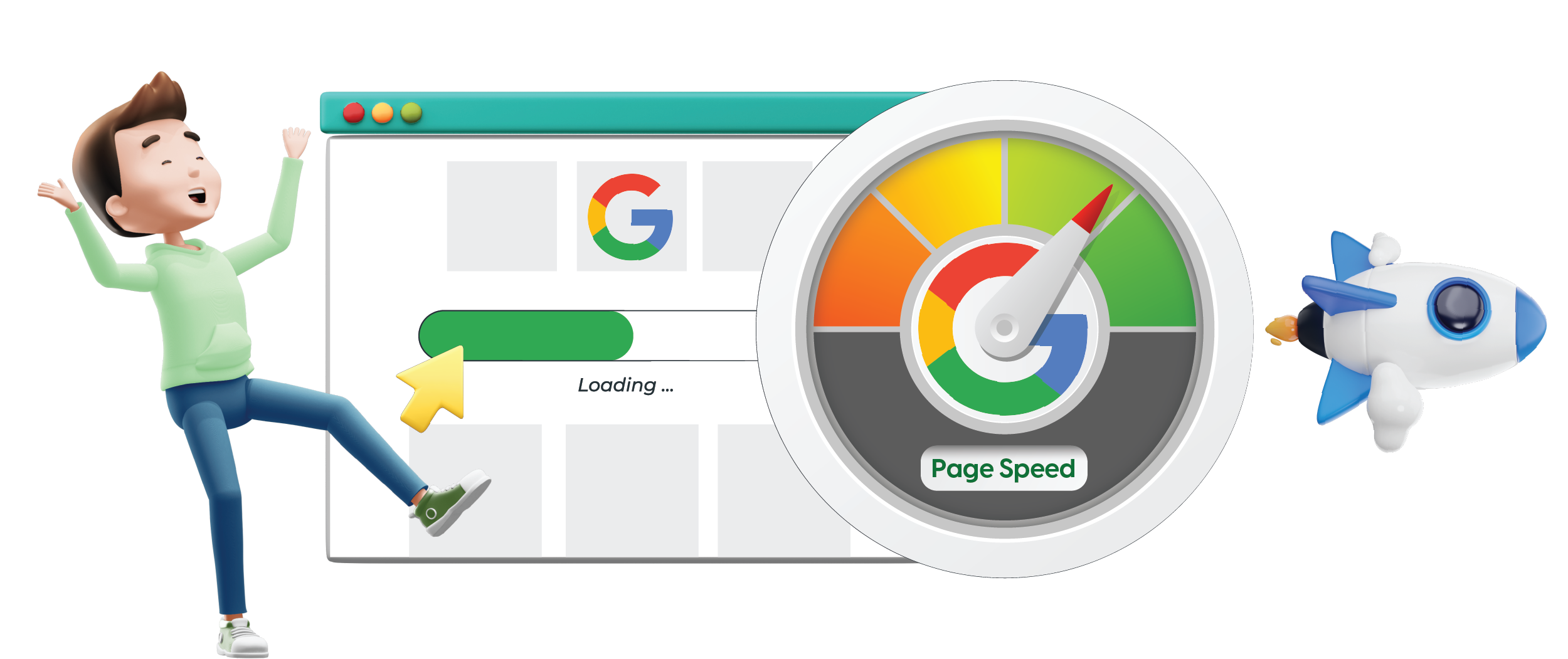 Website Speed Image PNG
